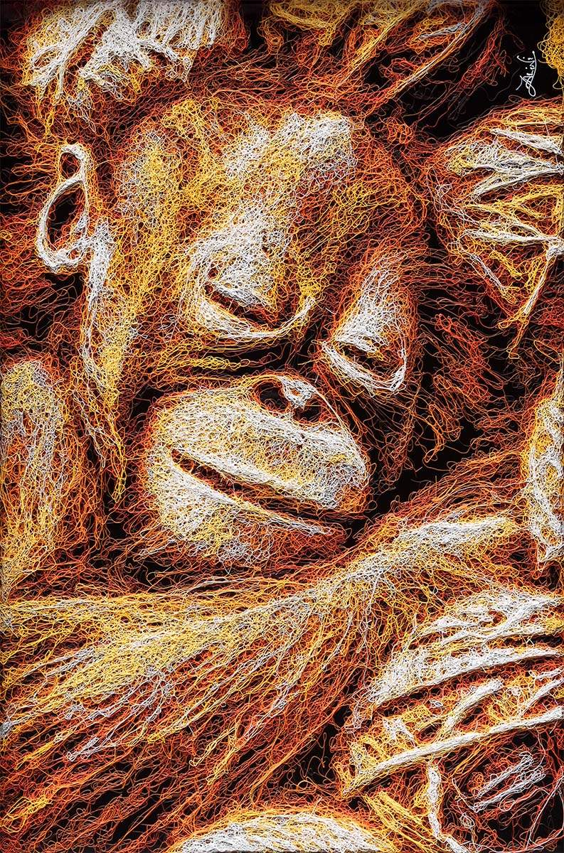 Tangletan - Original by artist Zalini - Wyecliffe Galleries