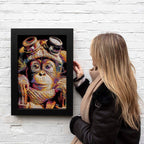 Tick Tech - Original - SOLD by artist Zalini - Wyecliffe Galleries