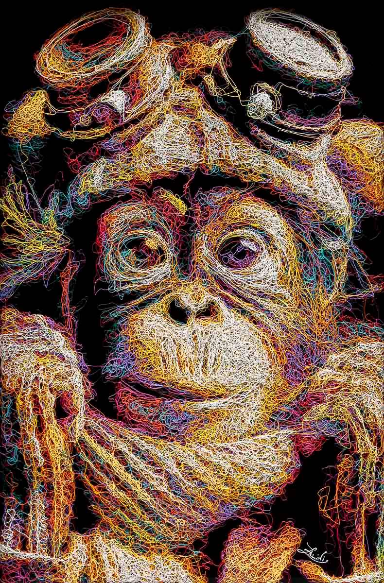 Tick Tech - Original - SOLD by artist Zalini - Wyecliffe Galleries