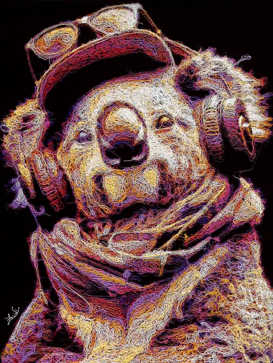 Tucker - Original by artist Zalini - Wyecliffe Galleries