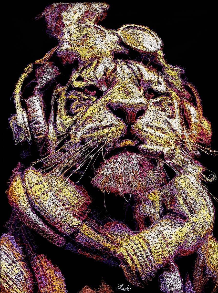 Tumii - Original - SOLD by artist Zalini - Wyecliffe Galleries