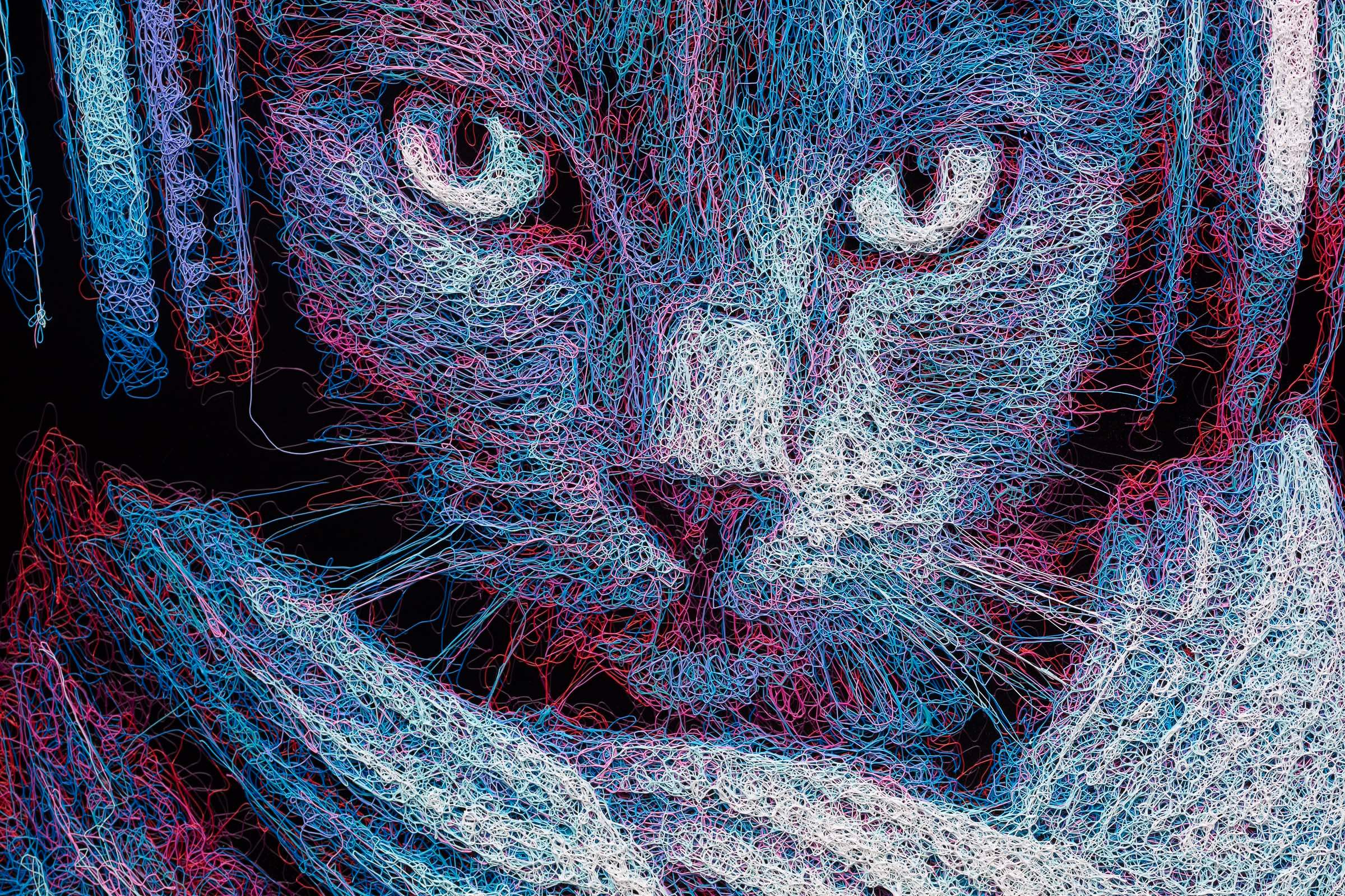 Vlad The Cat - Original - SOLD by artist Zalini - Wyecliffe Galleries