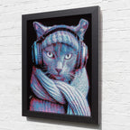 Vlad The Cat - Original - SOLD by artist Zalini - Wyecliffe Galleries
