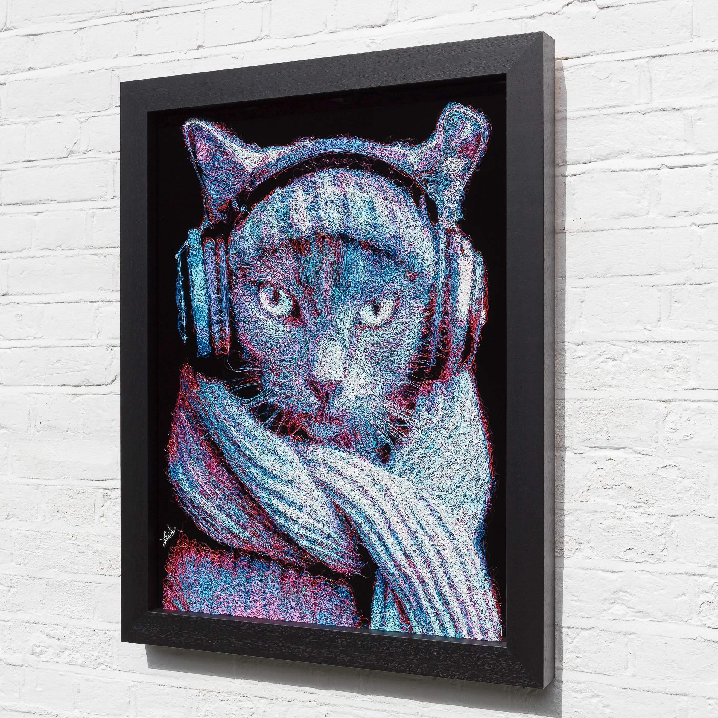 Vlad The Cat - Original - SOLD by artist Zalini - Wyecliffe Galleries