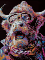 Woah - Original - SOLD by artist Zalini - Wyecliffe Galleries