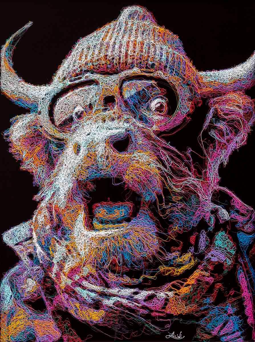 Woah - Original - SOLD by artist Zalini - Wyecliffe Galleries