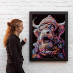 Woah - Original - SOLD by artist Zalini - Wyecliffe Galleries