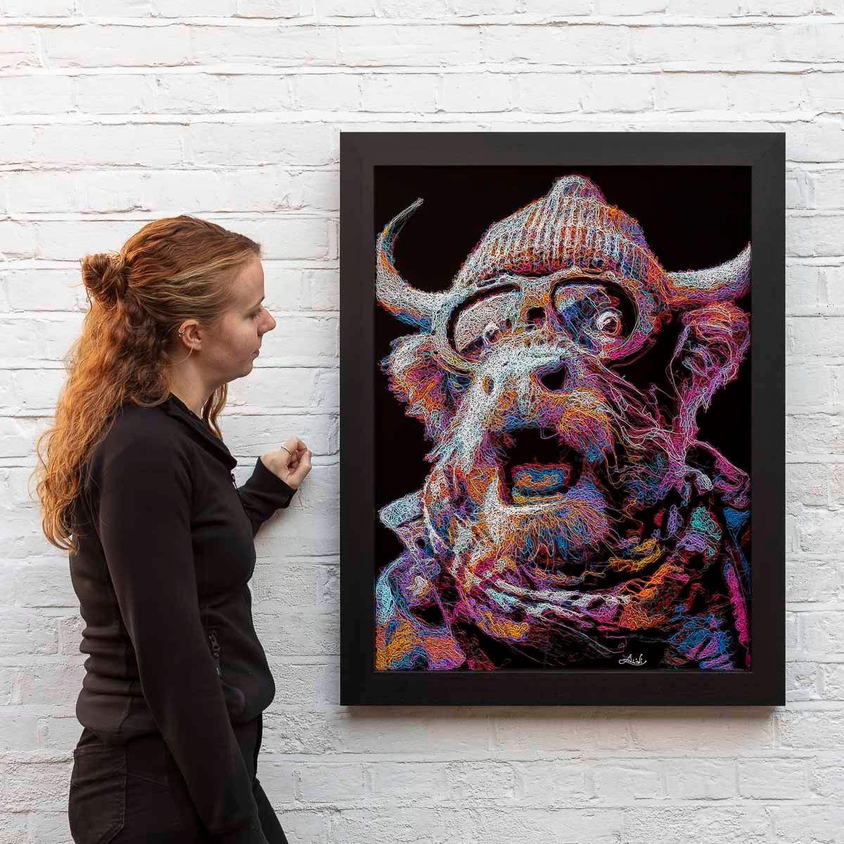 Woah - Original - SOLD by artist Zalini - Wyecliffe Galleries