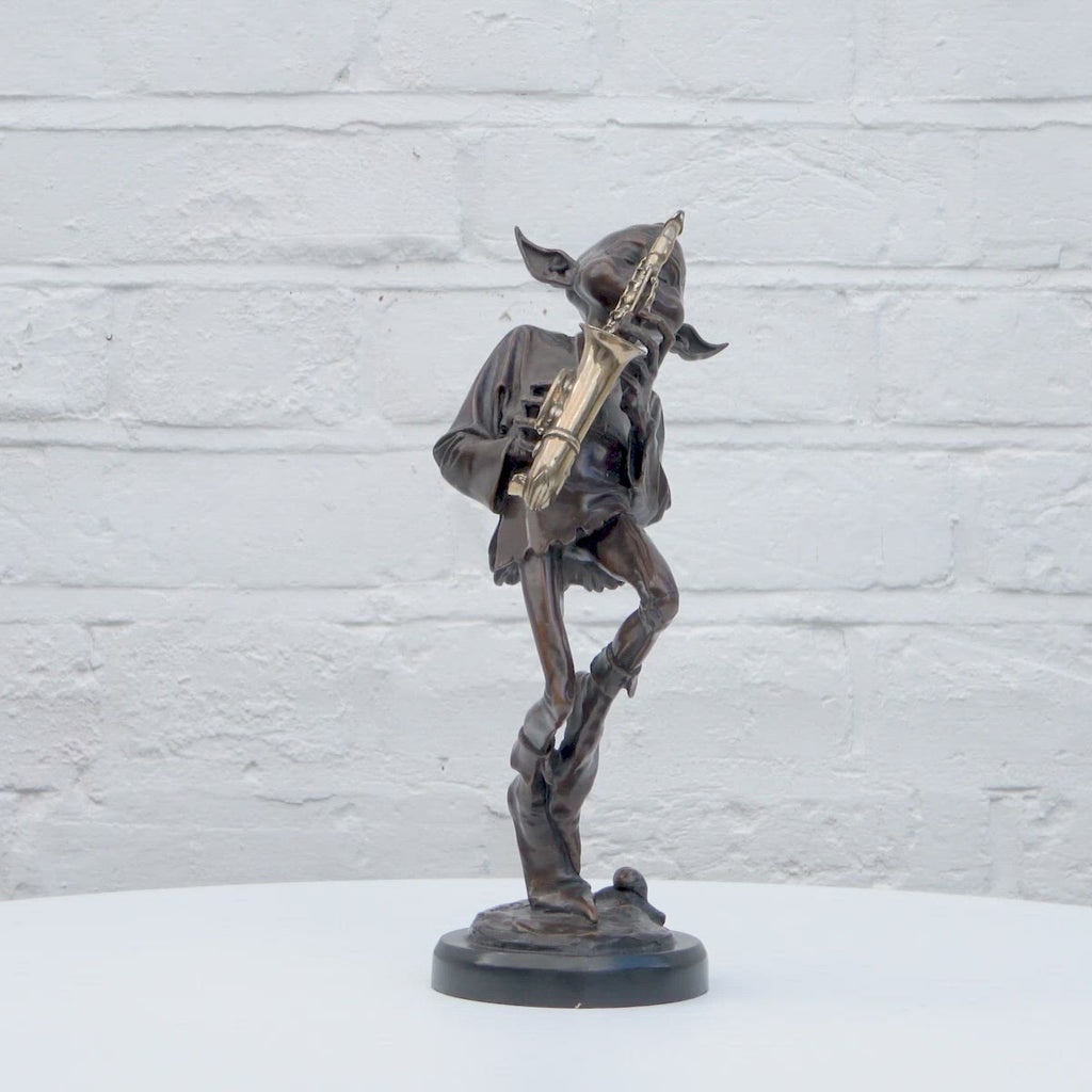 Sax Player - Bronze Sculpture (Miniature) - Edition