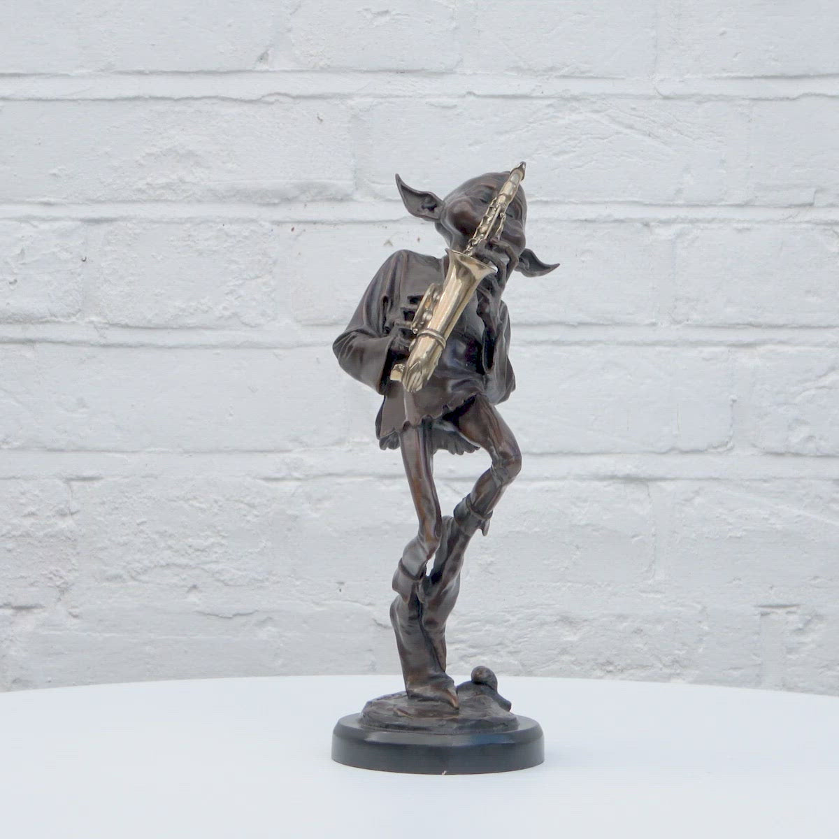 Sax Player - Bronze Sculpture (Miniature) - Edition