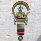 Tokyo Dreaming Geometric Three Part Miniature Wall Sculpture - Original - SOLD