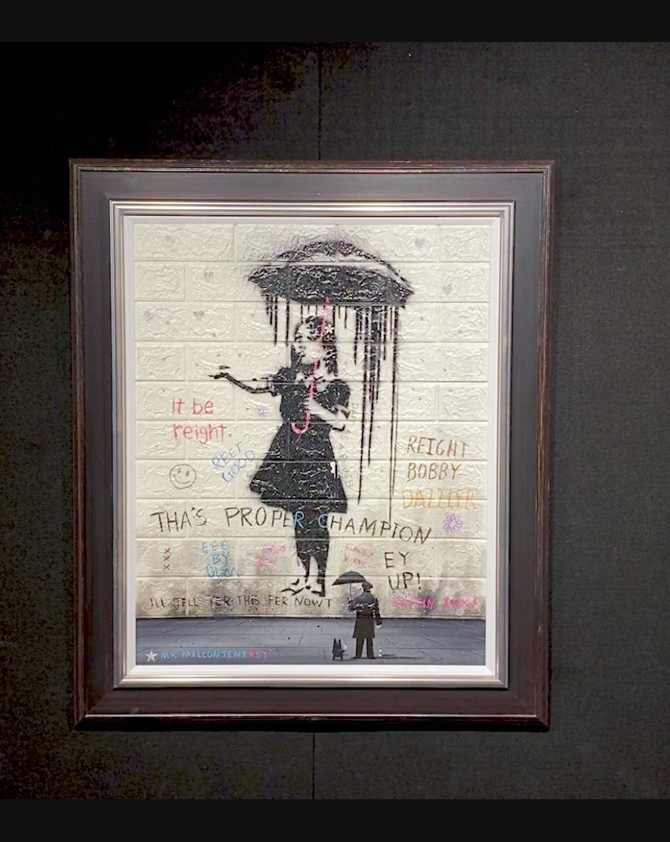 Girl in The Rain - Original SOLD