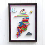 Space Cadet Scratched Back Framed Sculpture - Original - SOLD