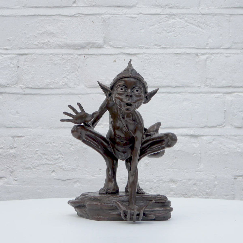 Caught in the Act - Bronze Sculpture (Miniature) - Edition