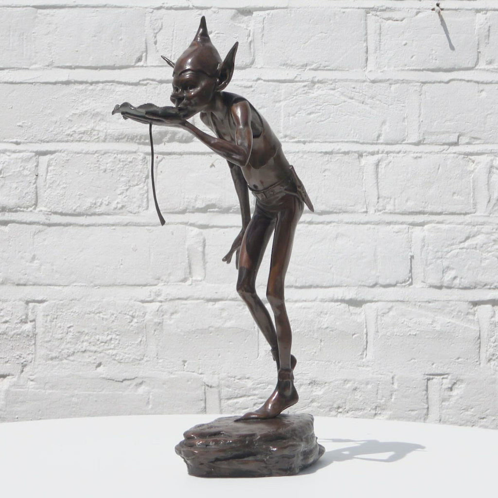 The Drinker - Bronze Sculpture (Miniature) - Edition