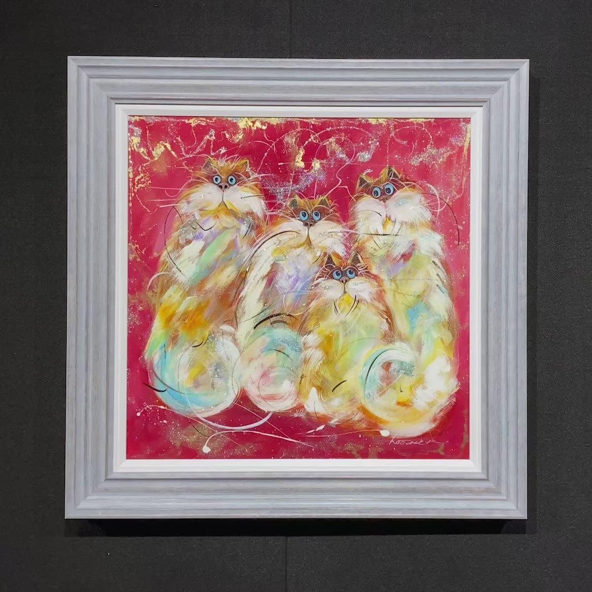 Crazy Cats - Original - SOLD