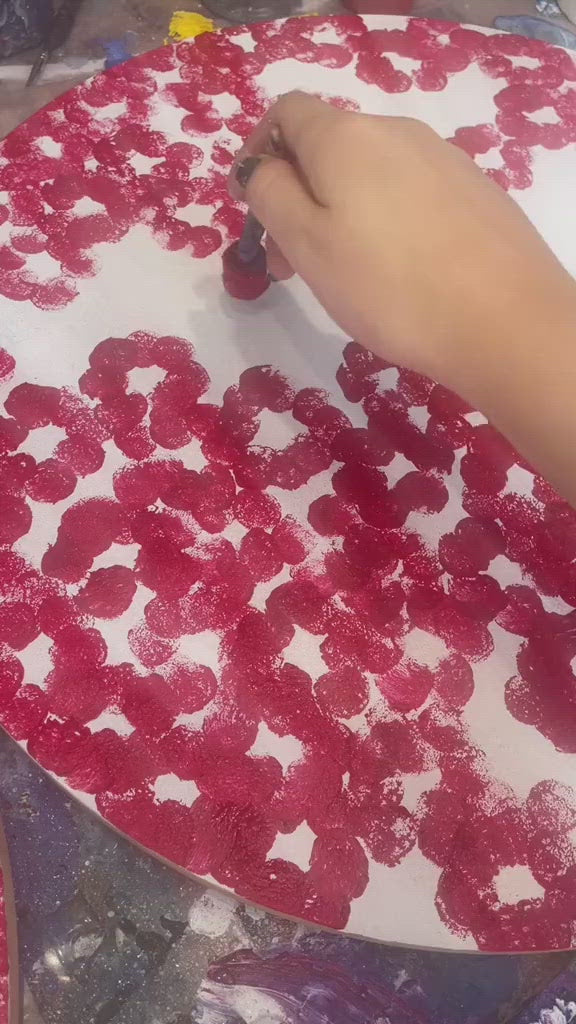 Crimson Blossom Set - Original - SOLD