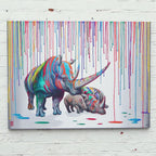 Rainbow Rhino Family - Edition