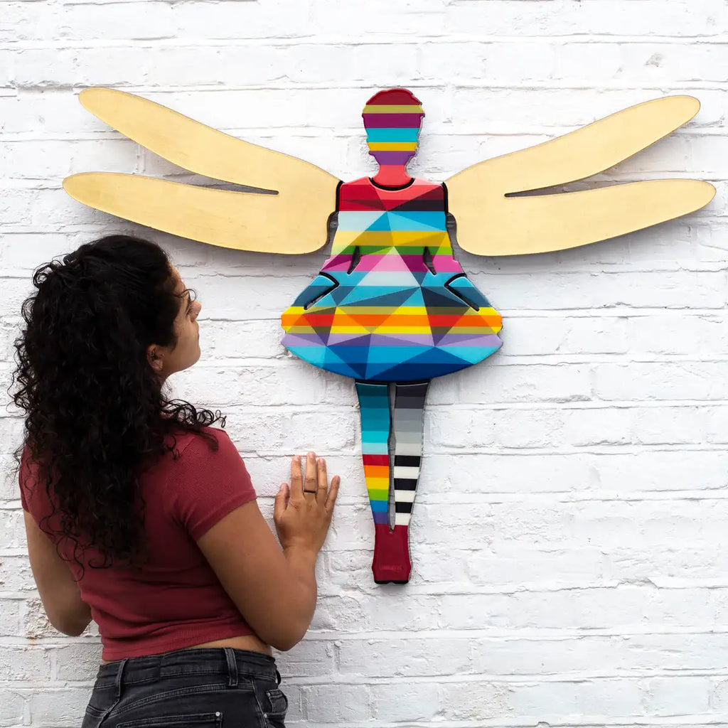 Firefly Geometric Miniature - SOLD by artist Lhouette - Wyecliffe Galleries