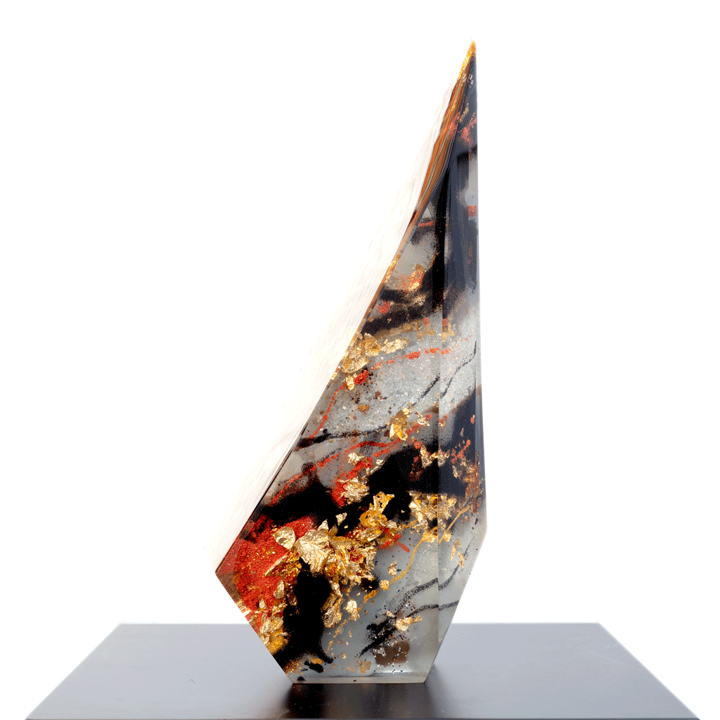Golden Blaze - Original Sculpture - SOLD by artist Craig Foord - Wyecliffe Galleries