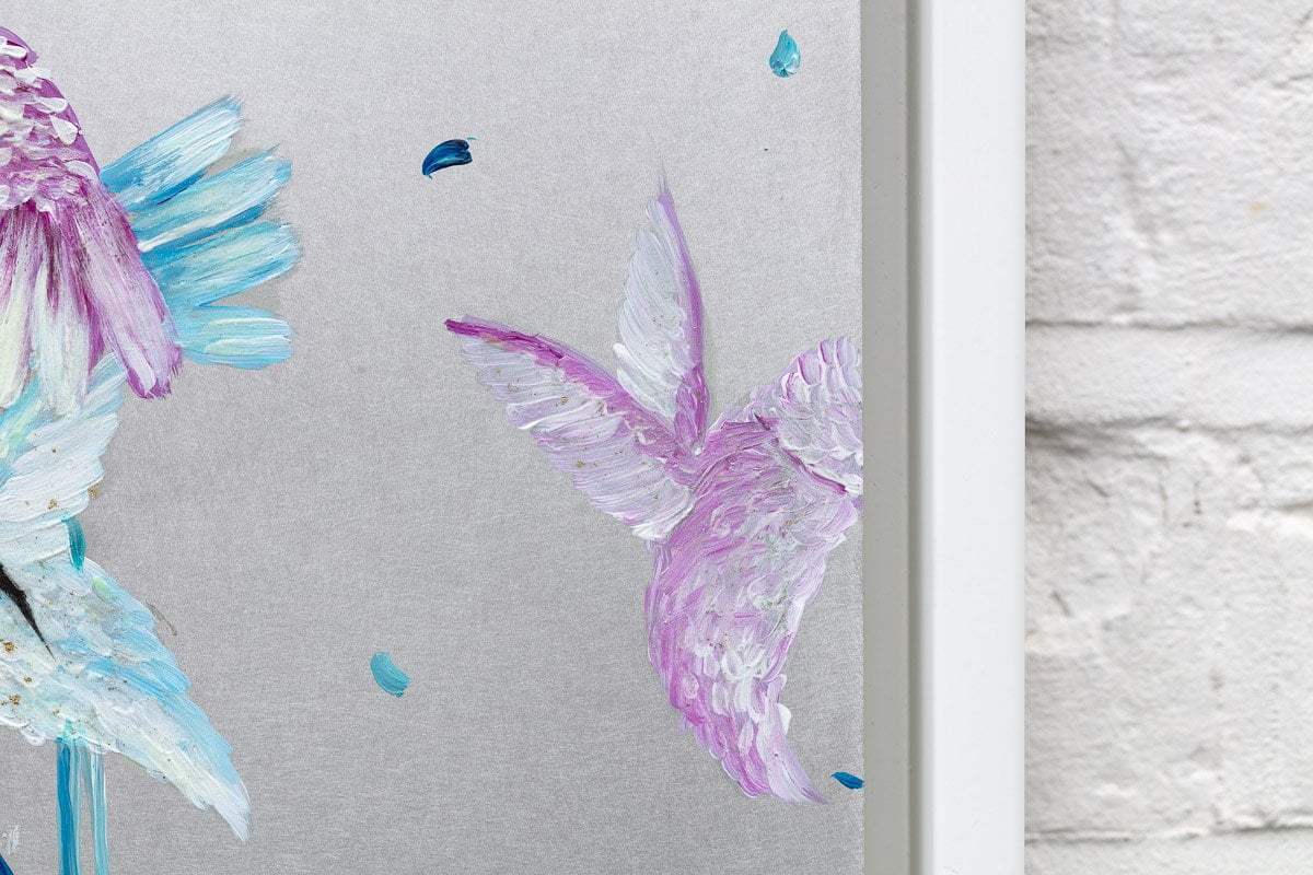 Humming Away - Original - SOLD by artist Becky Smith - Wyecliffe Galleries