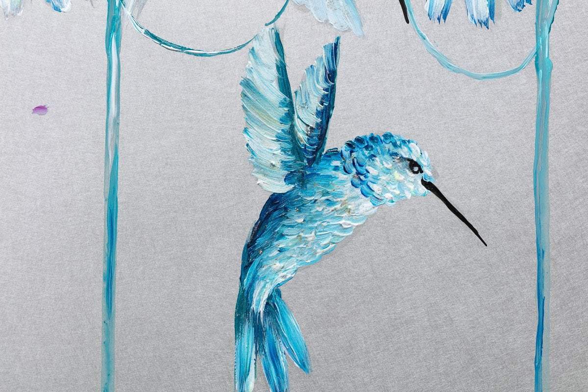 Humming Away - Original - SOLD by artist Becky Smith - Wyecliffe Galleries