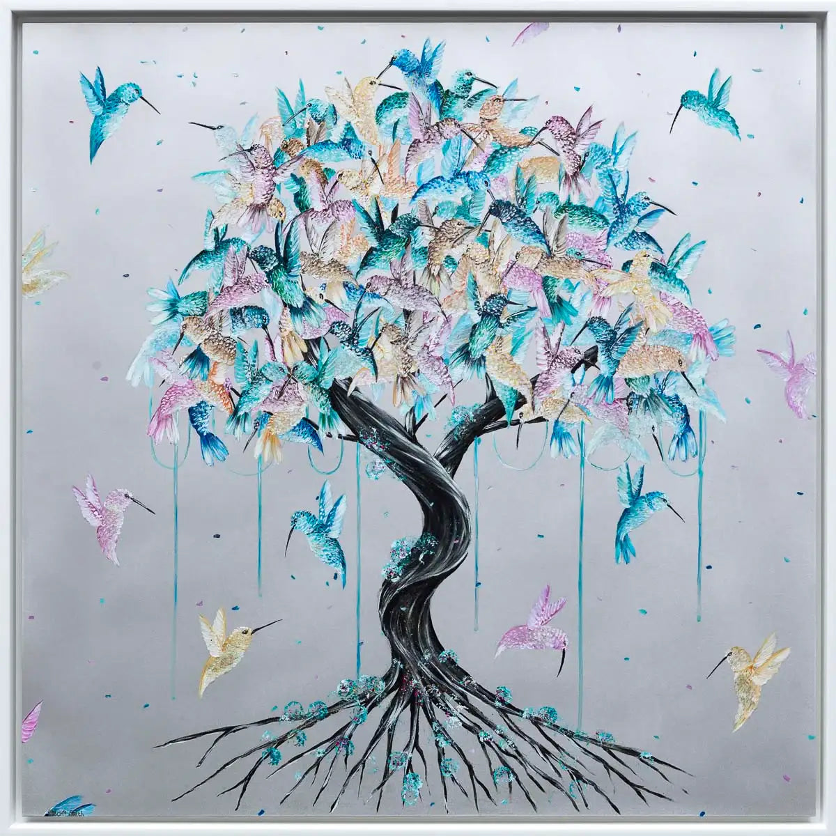 Humming Away - Original - SOLD by artist Becky Smith - Wyecliffe Galleries