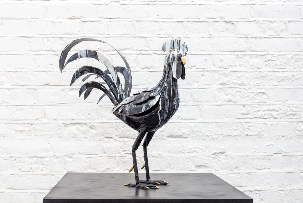 Roscoe - Original Sculpture by artist Rozanne Bell - Wyecliffe Galleries