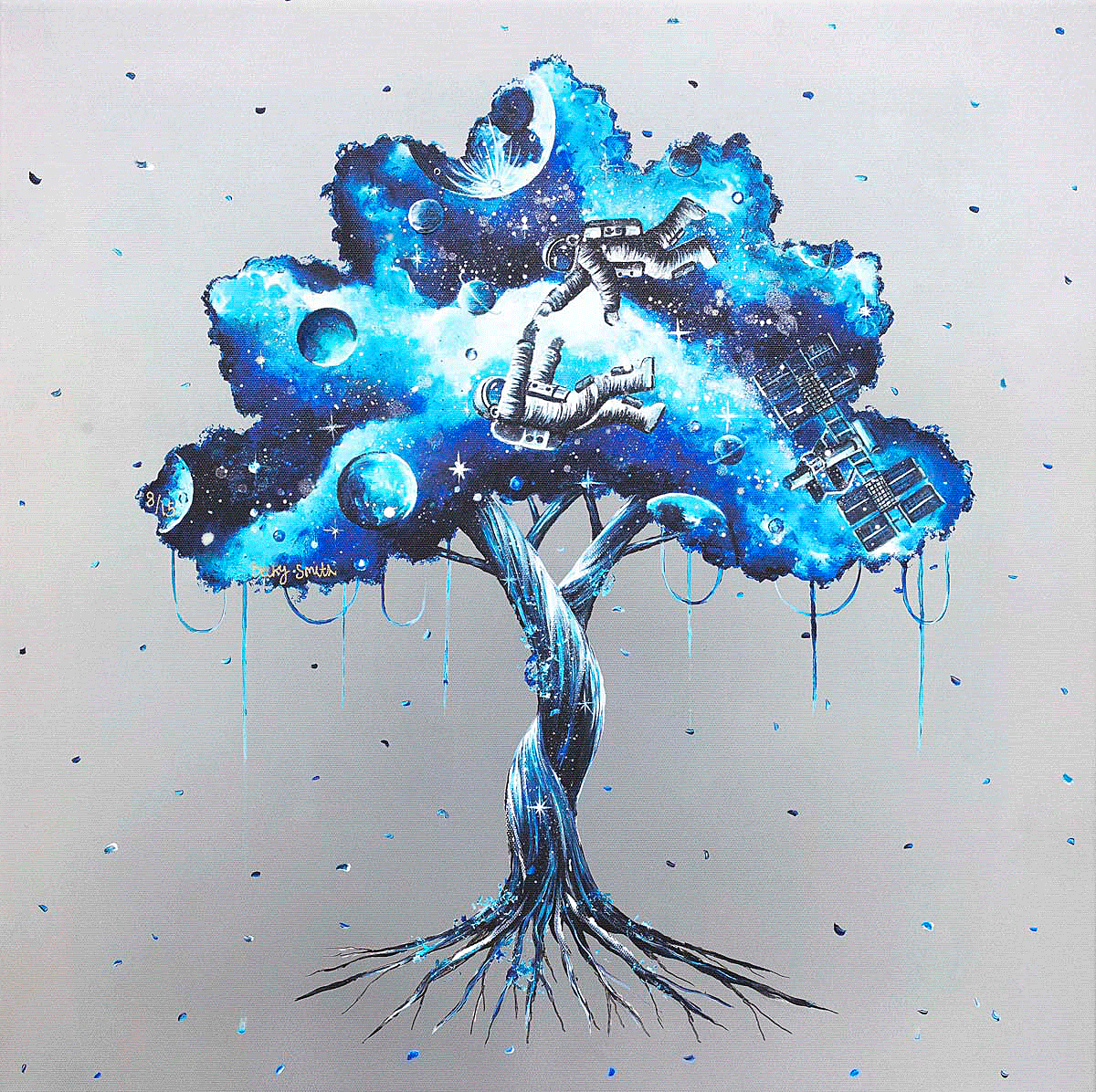 The Depth of Space - Boutique Edition - SOLD by artist Becky Smith - Wyecliffe Galleries