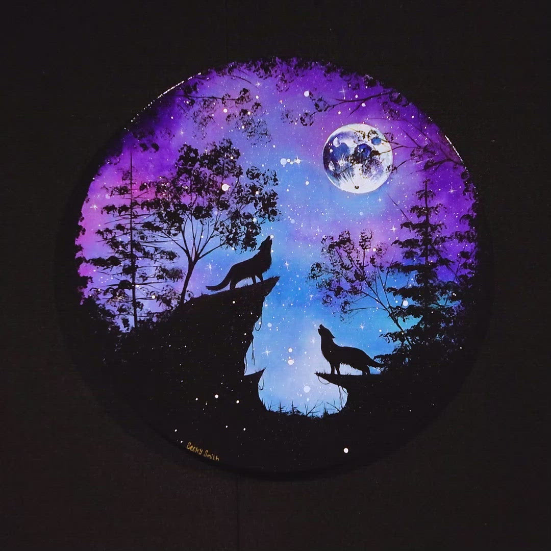 Howling At The Moon - Original - SOLD