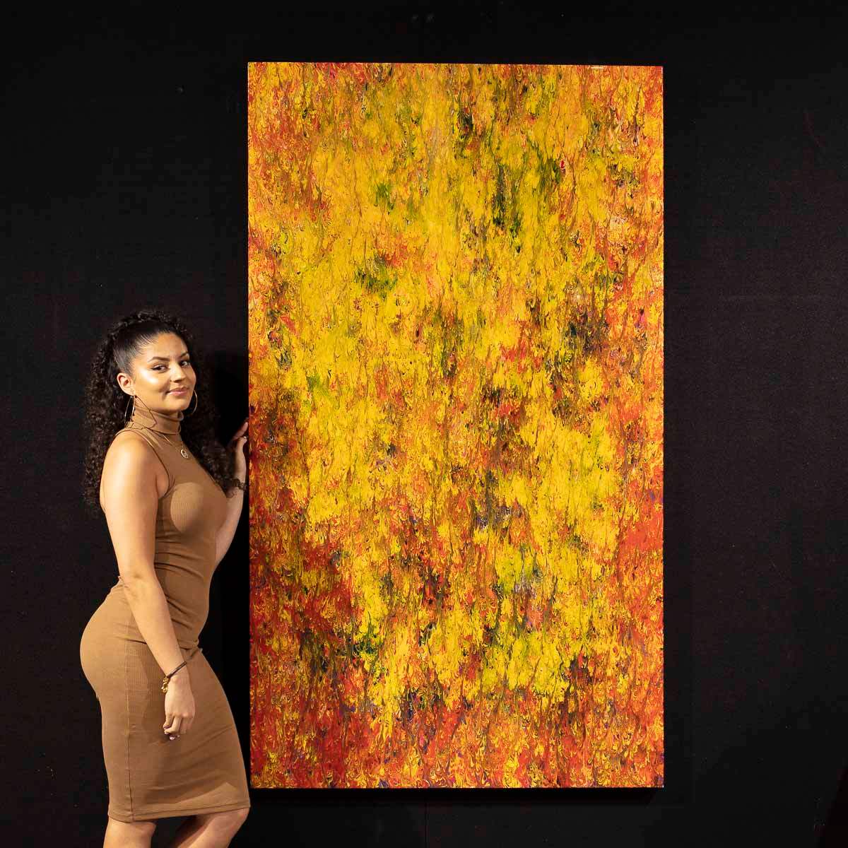 Fire - Original by artist Alex Echo - Wyecliffe Galleries