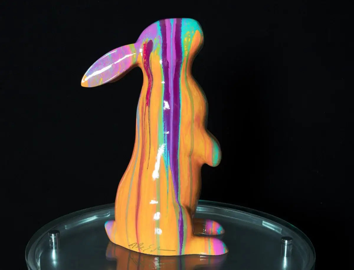 Mali Rabbit Sculpture - SOLD by artist Alex Echo - Wyecliffe Galleries