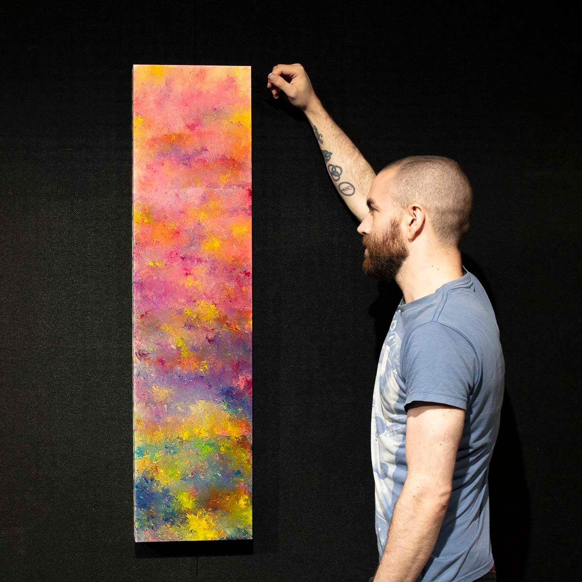 Rainbow 13 - Original by artist Alex Echo - Wyecliffe Galleries