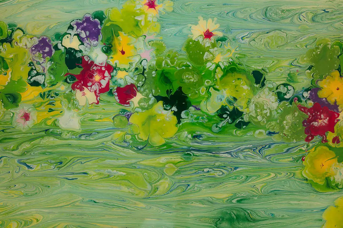 Waterlilies I - Original by artist Alex Echo - Wyecliffe Galleries