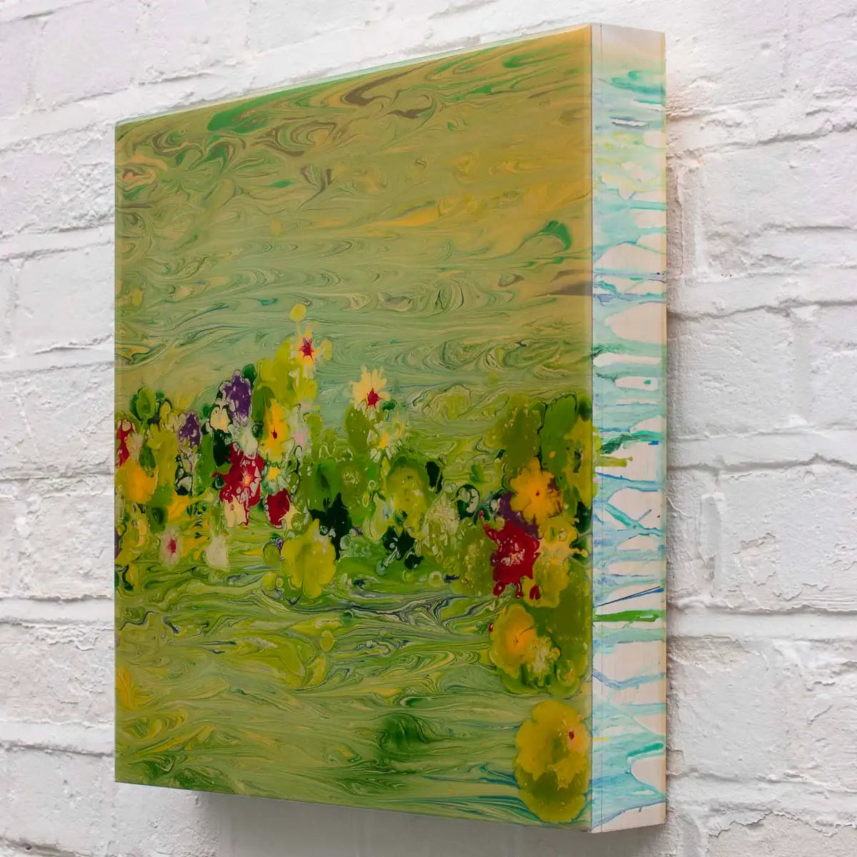 Waterlilies I - Original by artist Alex Echo - Wyecliffe Galleries