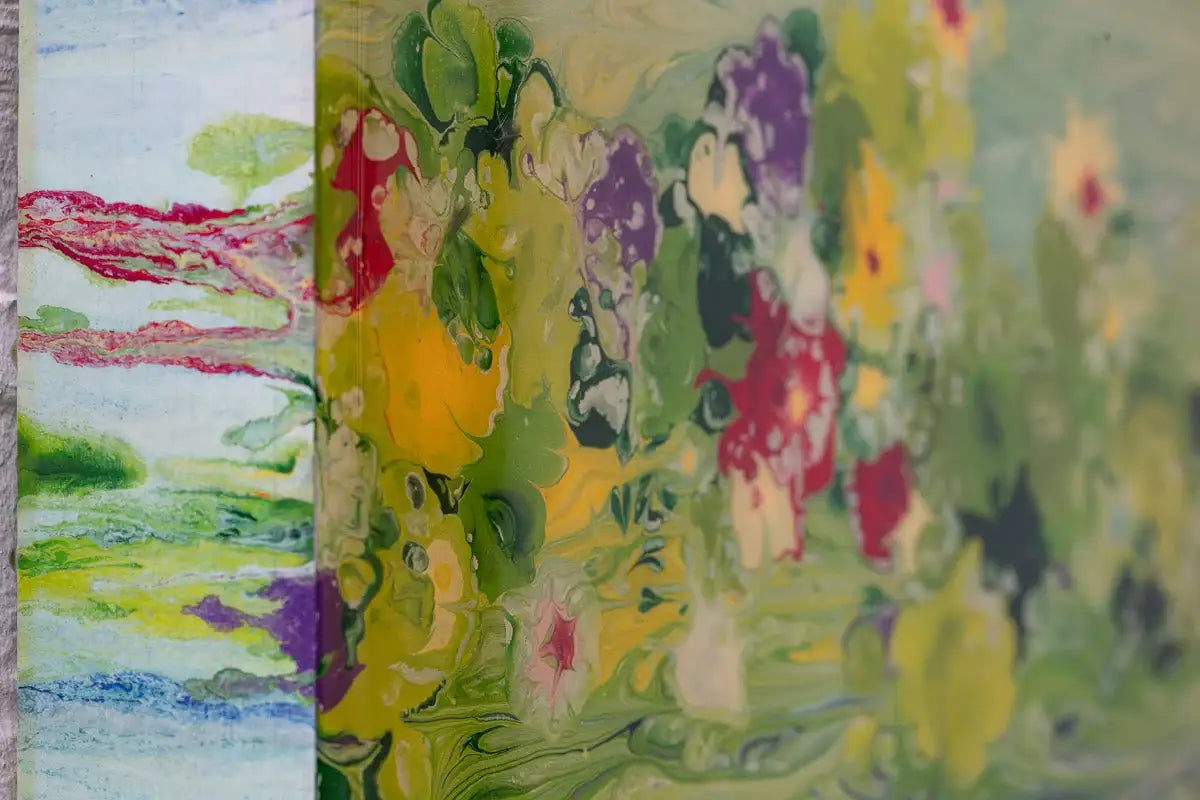 Waterlilies I - Original by artist Alex Echo - Wyecliffe Galleries