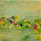 Waterlilies I - Original by artist Alex Echo - Wyecliffe Galleries