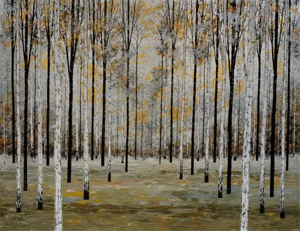 A Silver Winter - Original - SOLD by artist Alex Jawdokimov - Wyecliffe Galleries