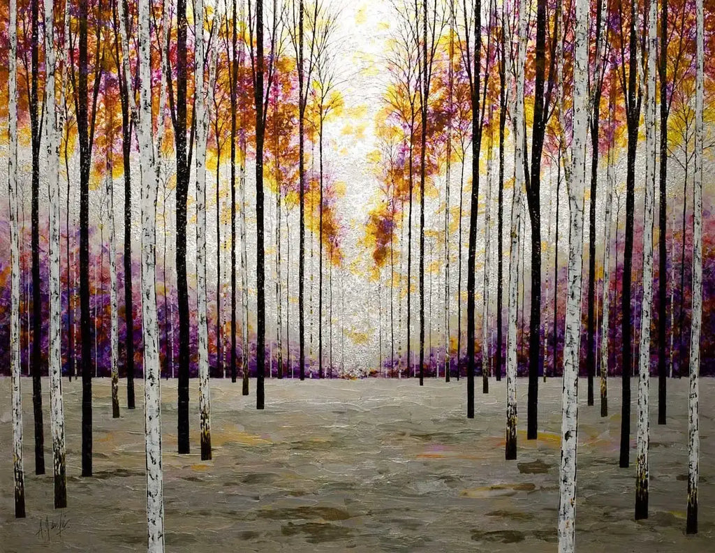 A Winters Walk - SOLD by artist Alex Jawdokimov - Wyecliffe Galleries