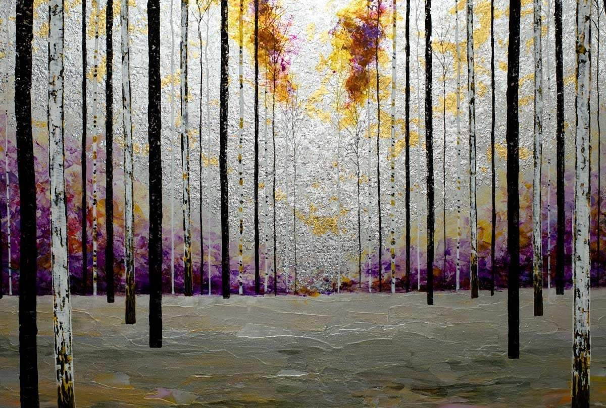 A Winters Walk - SOLD by artist Alex Jawdokimov - Wyecliffe Galleries