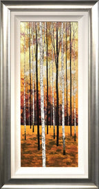 Autumn Birches Triptych - Original - SOLD by artist Alex Jawdokimov - Wyecliffe Galleries