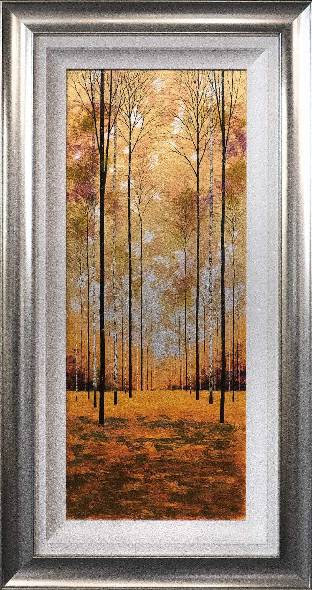 Autumn Birches Triptych - Original - SOLD by artist Alex Jawdokimov - Wyecliffe Galleries
