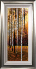 Autumn Birches Triptych - Original - SOLD by artist Alex Jawdokimov - Wyecliffe Galleries