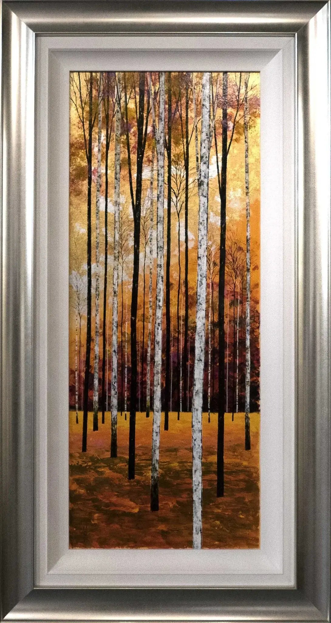 Autumn Birches Triptych - Original - SOLD by artist Alex Jawdokimov - Wyecliffe Galleries