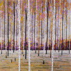 Birchwood - SOLD by artist Alex Jawdokimov - Wyecliffe Galleries