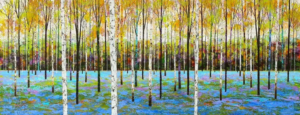 Bluebell Fields - SOLD by artist Alex Jawdokimov - Wyecliffe Galleries