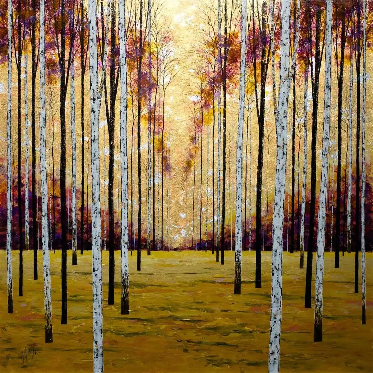 Golden Skies - SOLD by artist Alex Jawdokimov - Wyecliffe Galleries