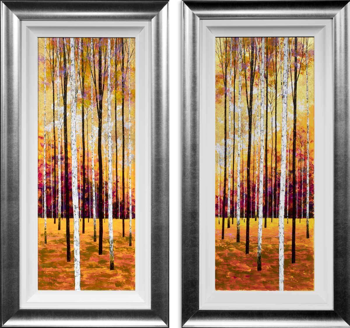 Into the Forest - Diptych Original - SOLD by artist Alex Jawdokimov - Wyecliffe Galleries