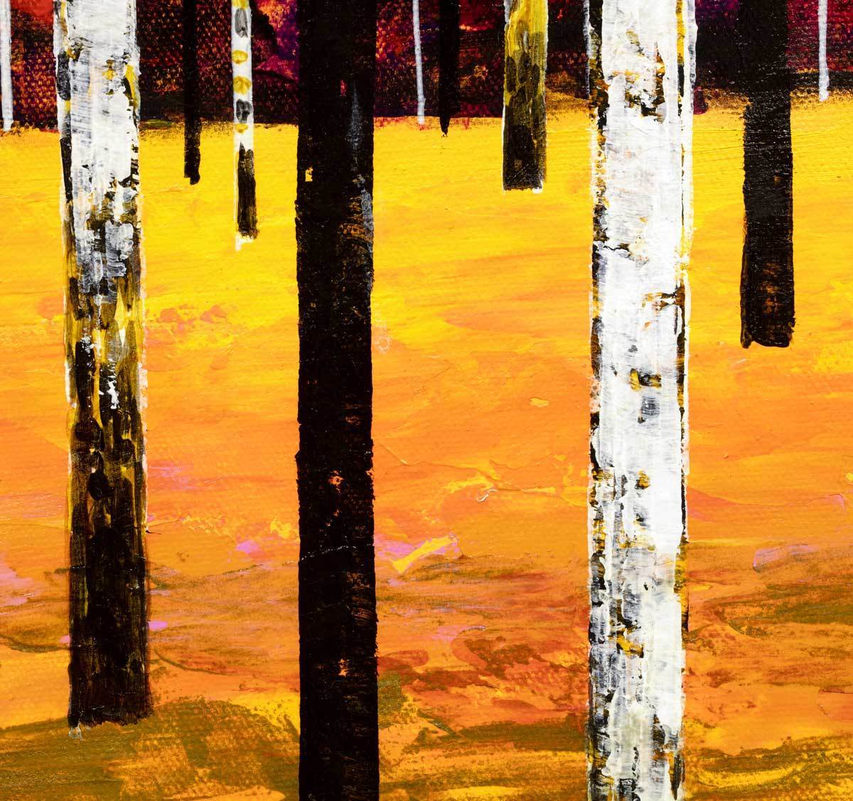 Into the Forest - Diptych Original Alex Jawdokimov Framed