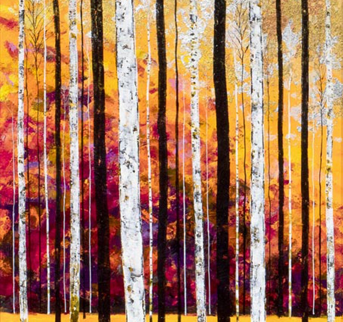 Into the Forest - Diptych Original Alex Jawdokimov Framed